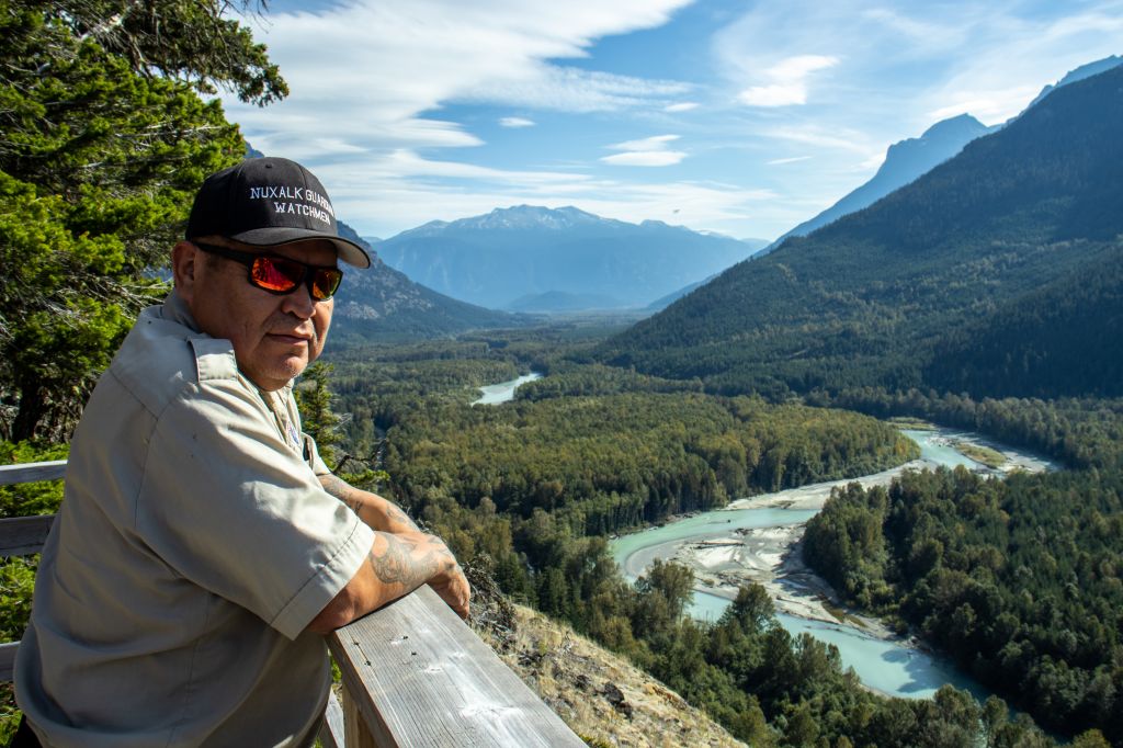 Nuxalk Coastal Guardian, Roger Harris. Photo credit Emile Gilpin