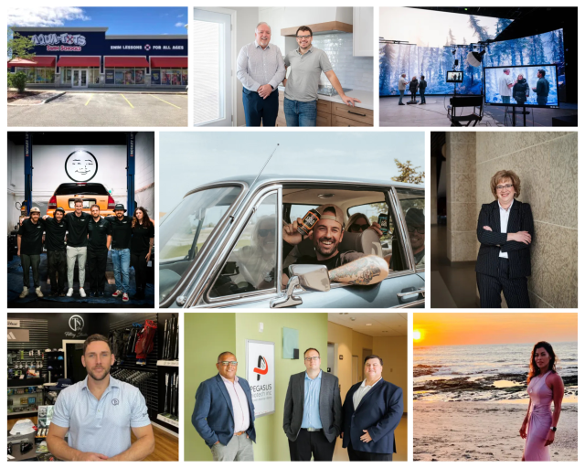 collage de propriétaires d’entreprise